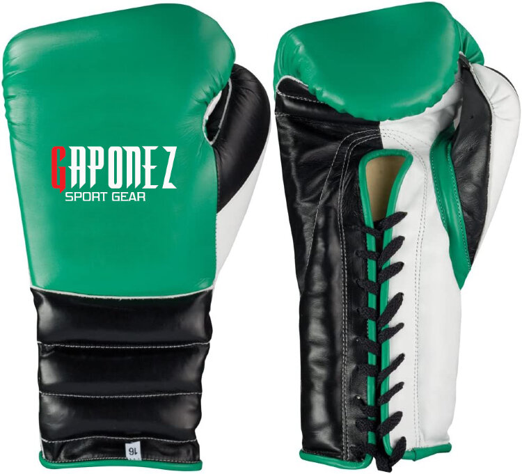 Gaponez Boxing Gloves Custom Lace-Up GCUS