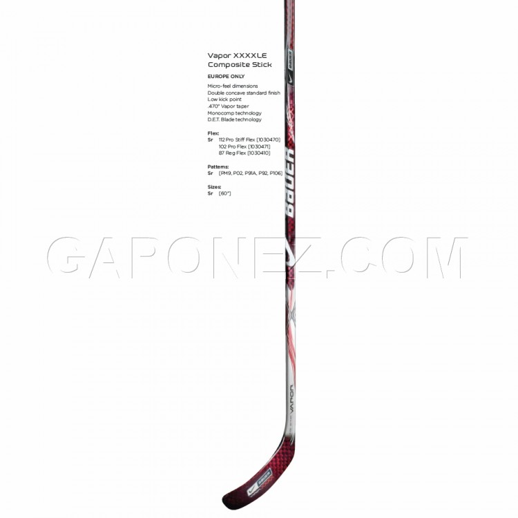 Bauer Ice Hockey Stick NBH Vapor XXXX LE Comp Sr-112 P92_L (Naslund) 1030470