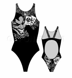 涡轮女式宽肩带泳衣 小丑 894061-0209