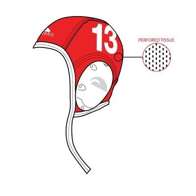Turbo Water Polo Cap New Generation with Number 97423