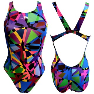 涡轮游泳女式宽肩带泳衣 Kali 8301971