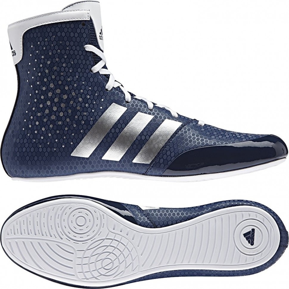 blue adidas boxing shoes