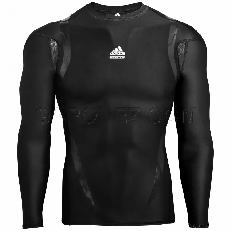 Adidas Tee TechFit PowerWEB Long Sleeve Black Color P92434 Men's