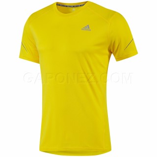 Adidas Футболка Sequencials Climacool Run Short Sleeve Ярко-Желтый Цвет Z21703