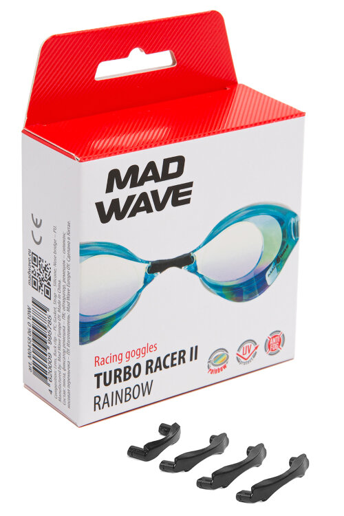 Madwave 游泳竞速泳镜 涡轮赛车 II 彩虹 M0458 06