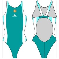 涡轮游泳女式宽肩带泳衣 阿根廷 891051