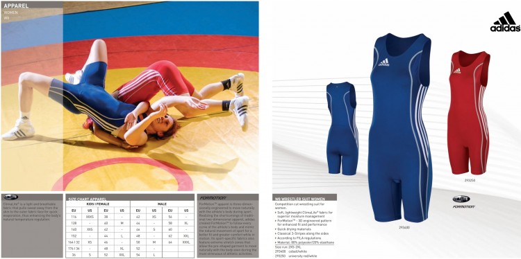 Adidas Wrestling Suit Women (W8) Red Color 293250