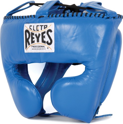 Cleto Reyes Classic Cheek Protection Boxing Headgear Blue 