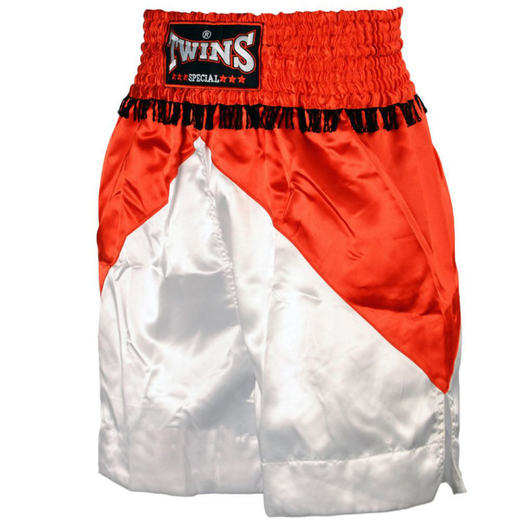 Twins Pantalones Cortos de Boxeo BTS-04 WH
