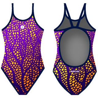 Bbosi 女士细肩带泳衣 礁紫 K4Q6H