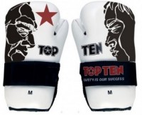 Top Ten MMA Перчатки Открытая Ладонь Point Fighter 2165-FACE-TO-FACE