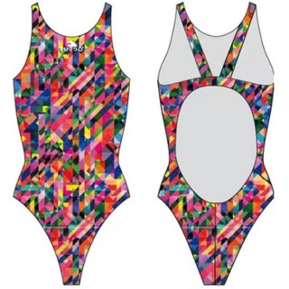 涡轮游泳女式宽肩带泳衣 虹膜水晶 8302361