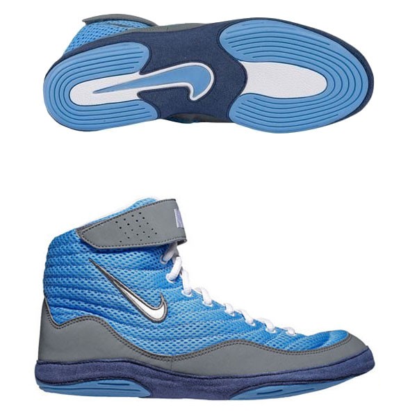 blue nike wrestling shoes