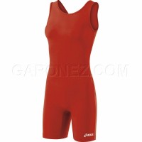 Asics Wrestling Suit Women's Solid Modified Red Color JT857-23