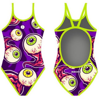Bbosi 女士细肩带泳衣 眼球紫 K4Q8H