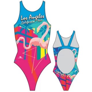 涡轮游泳女式宽肩带泳衣 洛杉矶海滩 899711