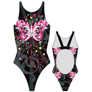 涡轮游泳女式宽肩带泳衣 蝴蝶星星 893991