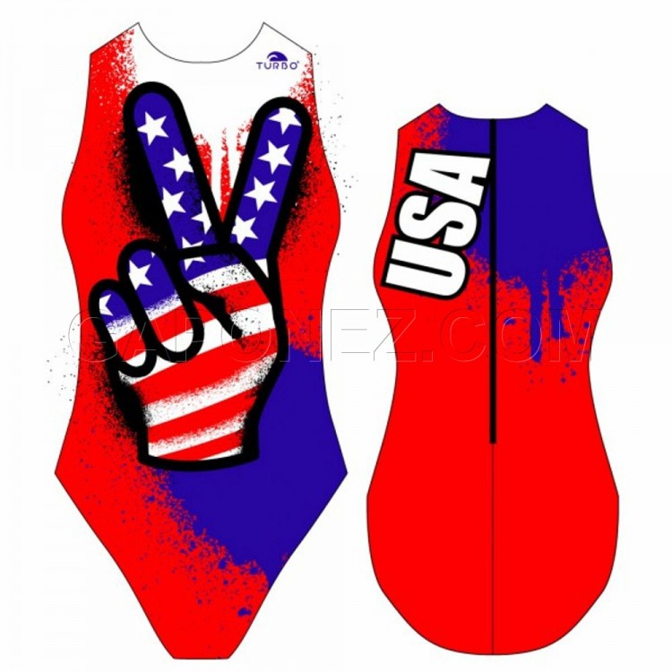 Turbo Water Polo Swimsuit USA Victory 89414