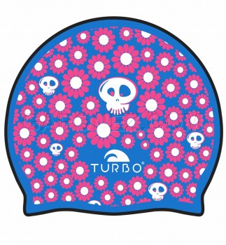 Turbo Шапочка для Плавания Skull &amp; Flowers 9701794 