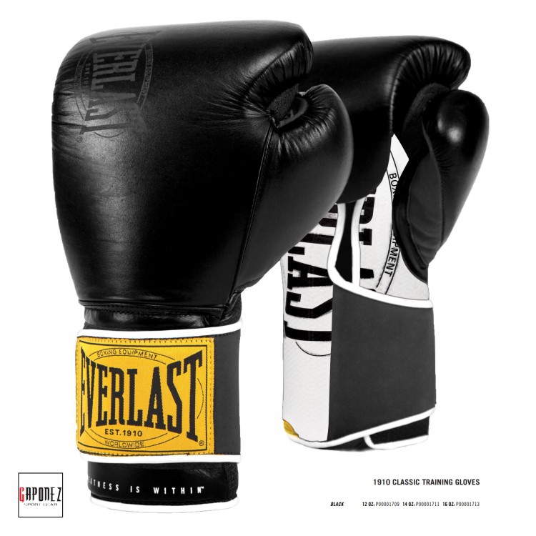 12oz White Details about   Everlast 1910 Classic Training Gloves 