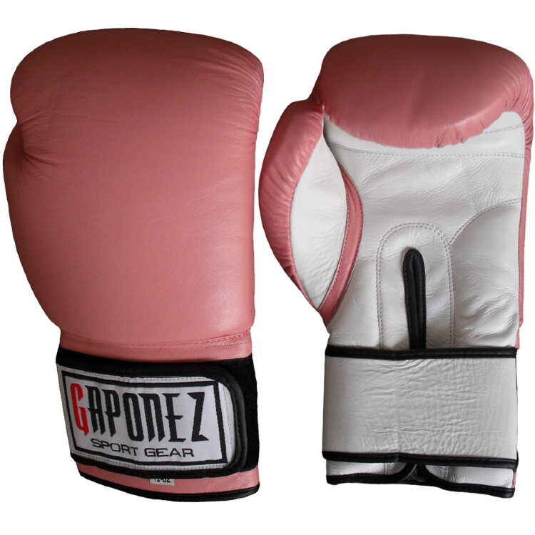 Gaponez Boxing Gloves Pink Hook-and-Loop GBGP