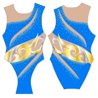 Turbo Synchronized Swimming Swimsuit Wide Strap Sincro Modelo H004
