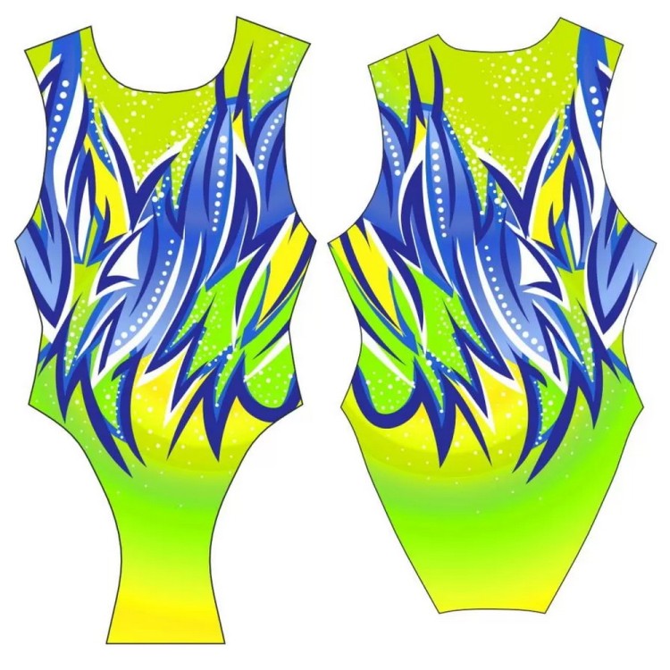 Turbo Synchronized Swimming Swimsuit Wide Strap Sincro Modelo H001