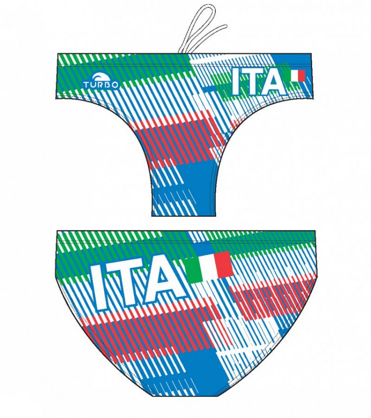 Turbo Water Polo Swimsuit Italia 730152 Men's WP Waterpolo Apparel