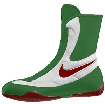 green boxing shoes