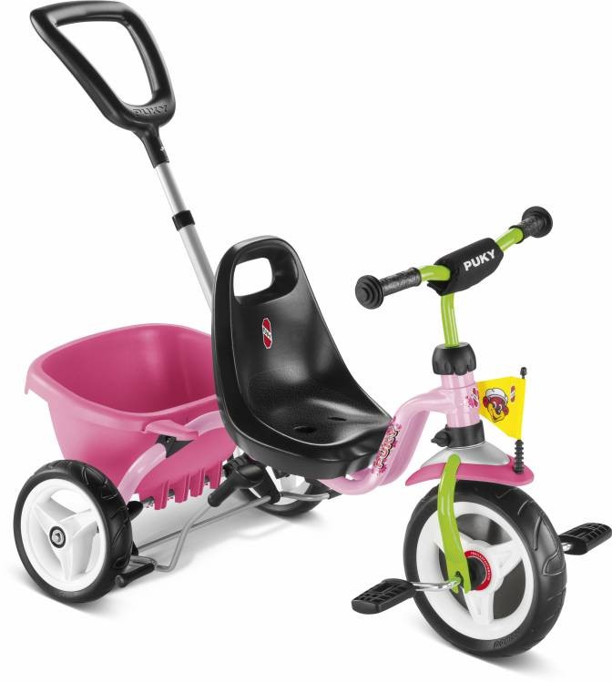 Трехколесный велосипед Puky CAT 1S 2225 pink/kiwi розовый/киви