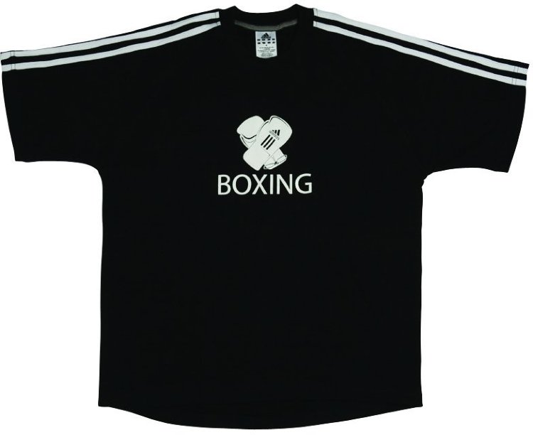 阿迪达斯T恤拳击短袖黑色 adiTSH02B