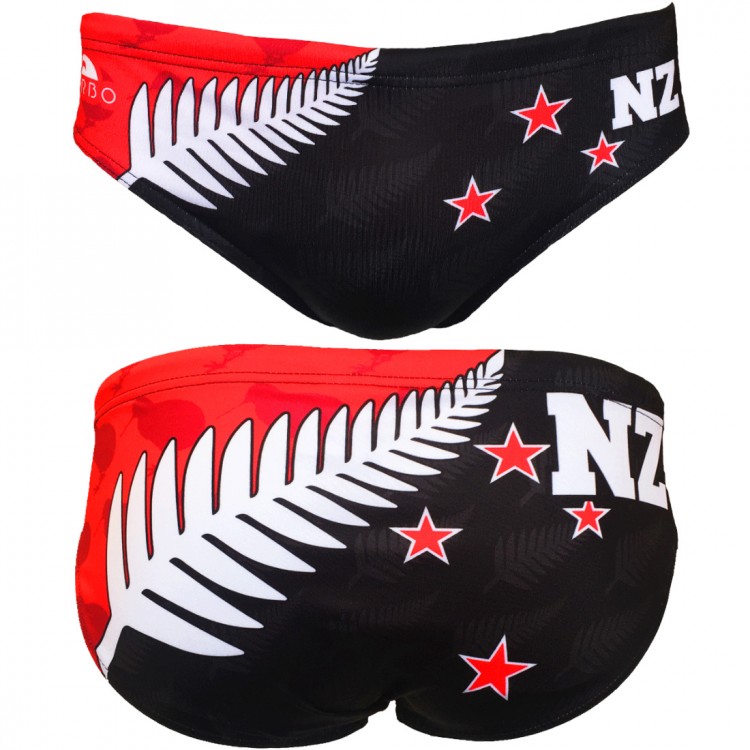 Turbo Water Polo Swimsuit NZ Flag 730784
