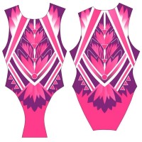 Turbo Synchronized Swimming Swimsuit Wide Strap Sincro Modelo H003