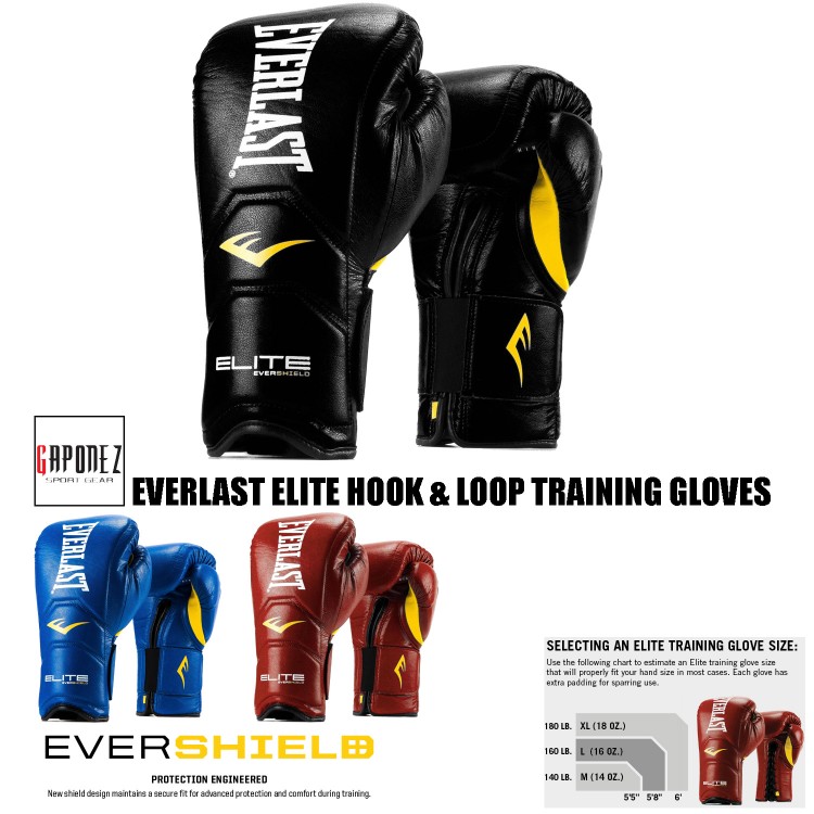 Everlast Boxing Gloves Training Elite Hook-and-Loop EBGH