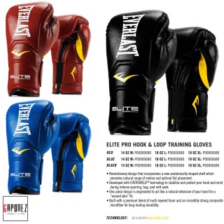 Everlast Boxing Gloves Training Elite Hook-and-Loop EBGH from