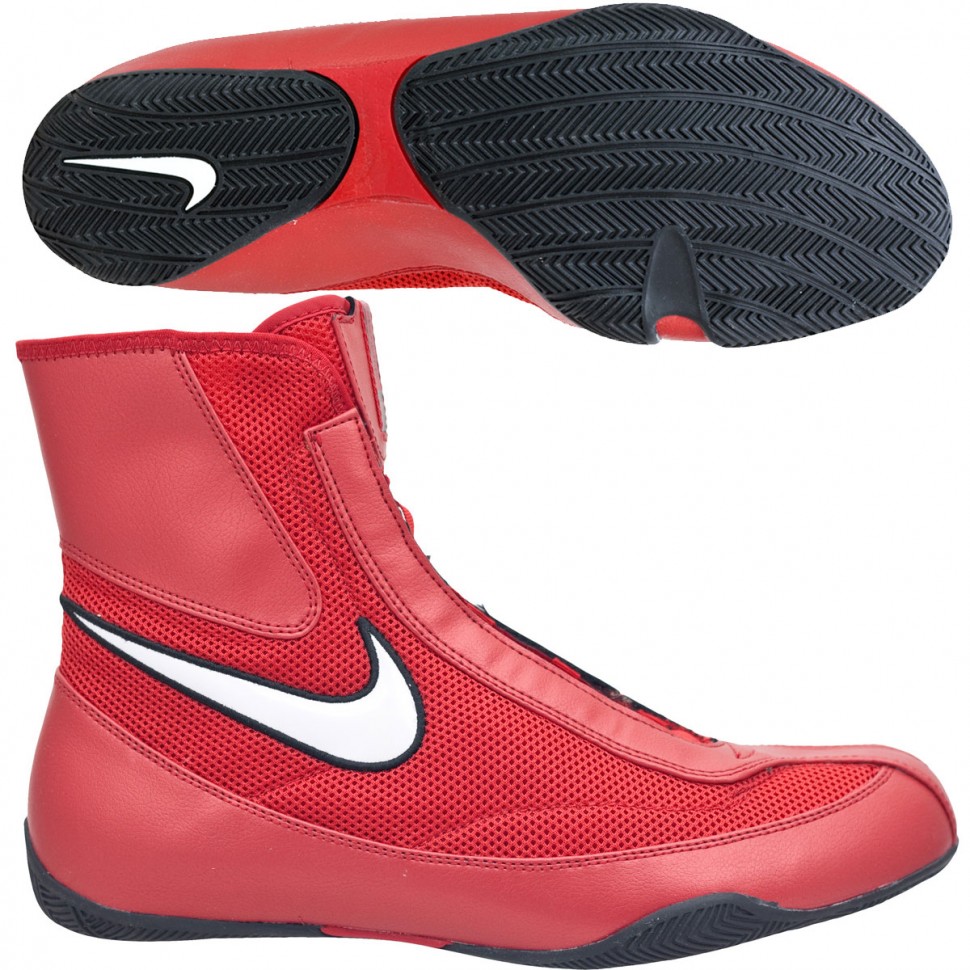 nike red boxing shoes