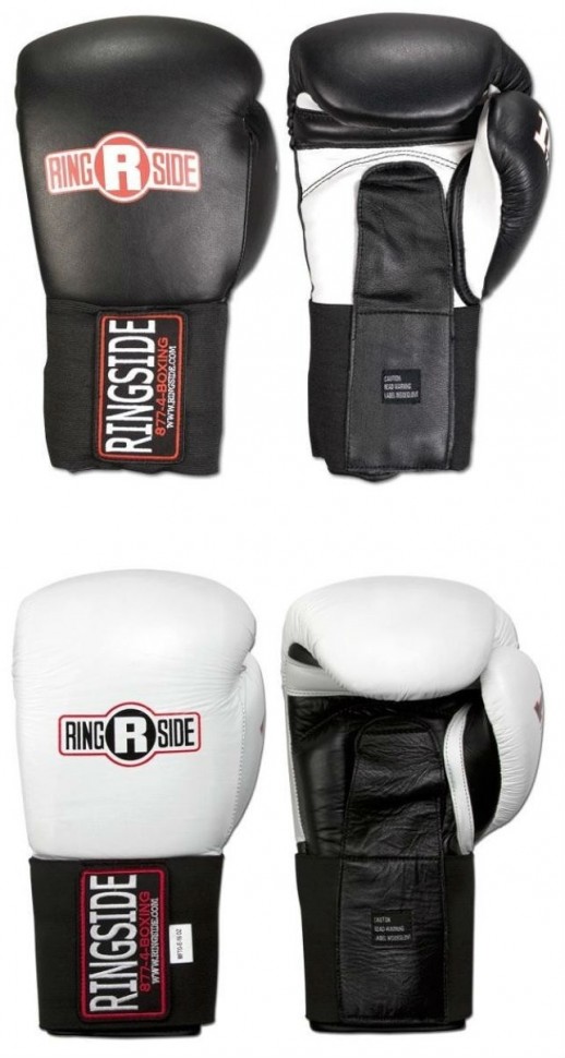 White Ringside IMF Tech Sparring Boxing Gloves 16 oz 
