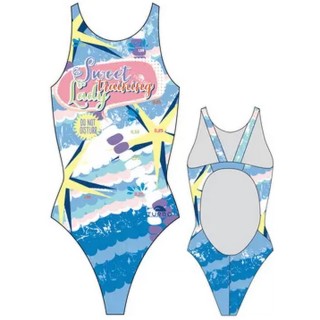 涡轮游泳女式宽肩带泳衣 甜蜜训练 898871