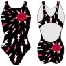 Turbo Swimming Swimsuit Womens Wide Strap Wave Ray Roses 83098229