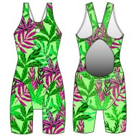 Bbosi 女士及膝泳衣 叶子 K1Q6H