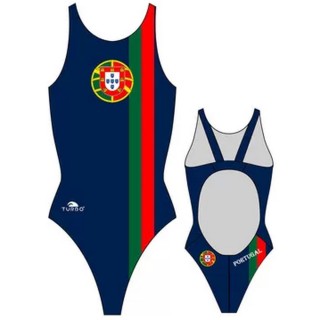 涡轮游泳女式宽肩带泳衣 葡萄牙 893441
