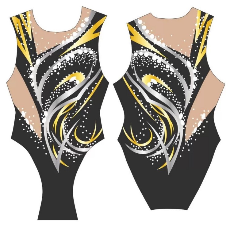 Turbo Synchronized Swimming Swimsuit Wide Strap Sincro Modelo H005