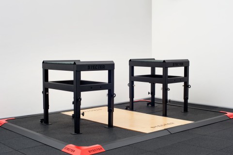 Stecter 举重杠铃块，高度调节85-115厘米（一对） SR-2432