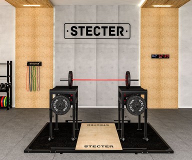 Stecter 举重杠铃块，高度调节85-115厘米（一对） SR-2432