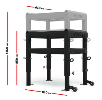 Stecter 举重杠铃块，高度调节85-115厘米（一对） SR-2432
