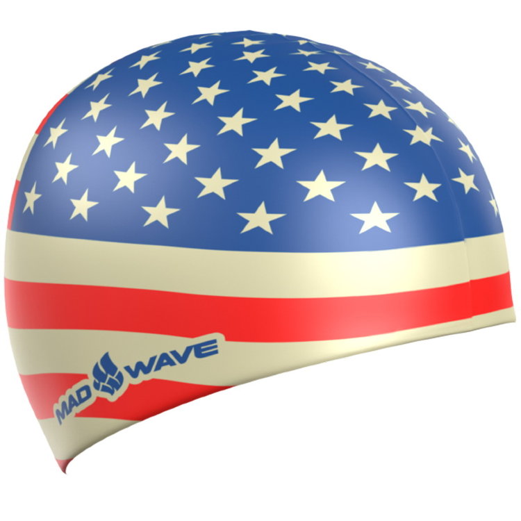 Madwave Swim Silicone Cap USA M0553 03