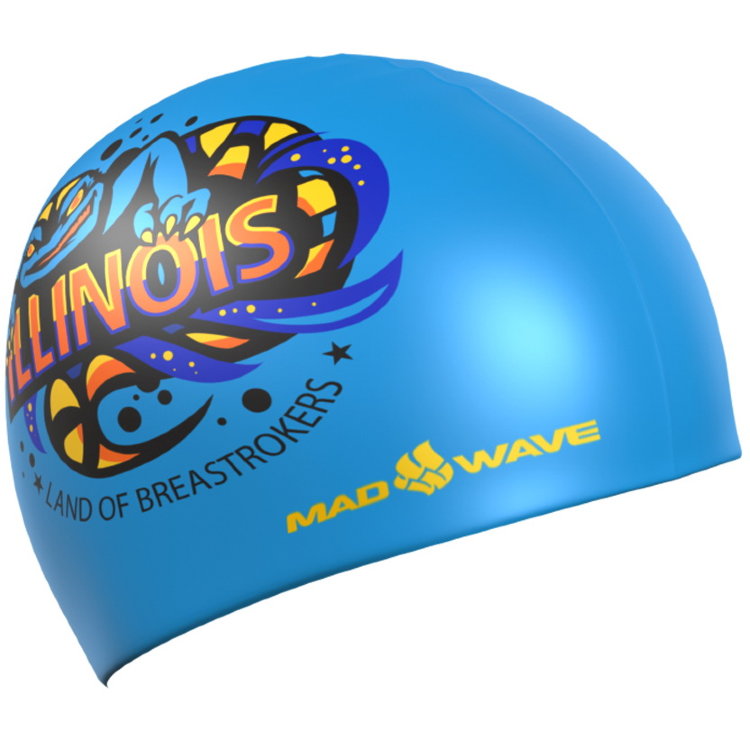 Madwave 游泳硅胶帽伊利诺伊州 M0558 45
