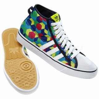 Adidas Originals Обувь Nizza Hi Shoes Зеленый/Синий G12191