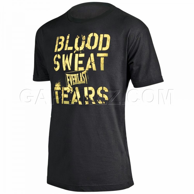 Everlast Top SS T-Shirt Blood Sweat Tears EVTS20 BK