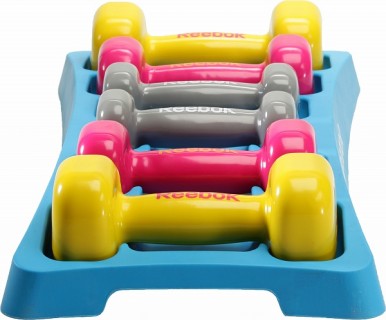 Reebok Набор из 6 гантелей (1-3 кг) в футляре RAWT-11056